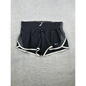 Nike dri fit Dash running shorts wtih liner sz m black and gray